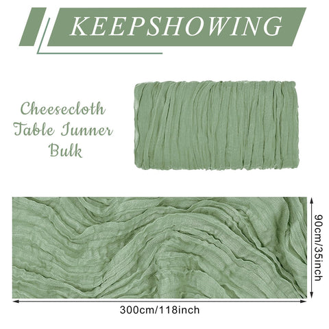 KEEPSHOWING gauze fabric close-up showing soft texture and visual depth