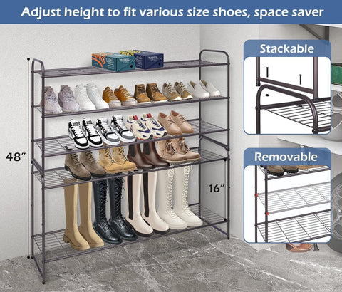 KEETDY two units stacked to six tiers showing scalable storage and space efficiency