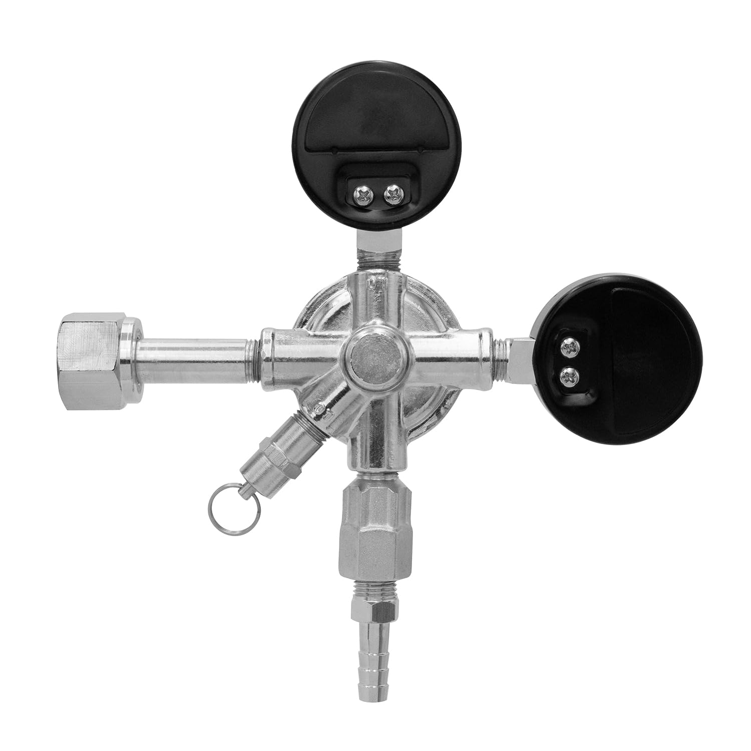 Kegco nylon tank washer detail with spare washer offering leak-free tank connection