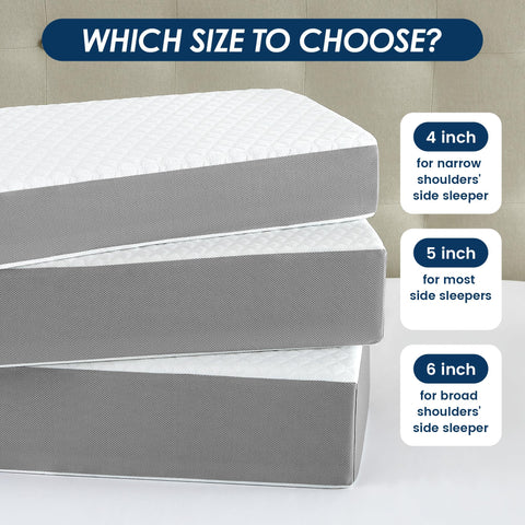 Kehangte in-bed scene with side sleeper using pillow, supports head and shoulders