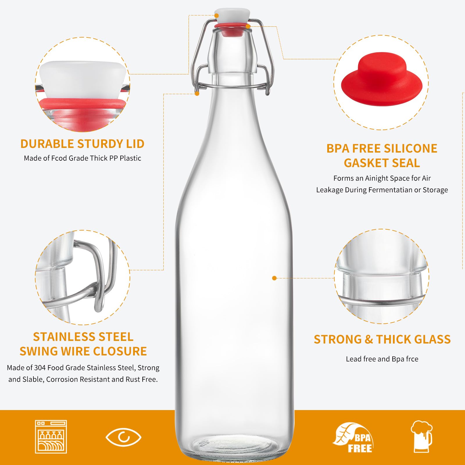 keigocare bottle being poured with included pourer showing drip-free serving benefit