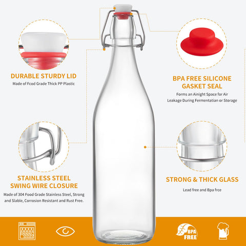 keigocare bottle being poured with included pourer showing drip-free serving benefit