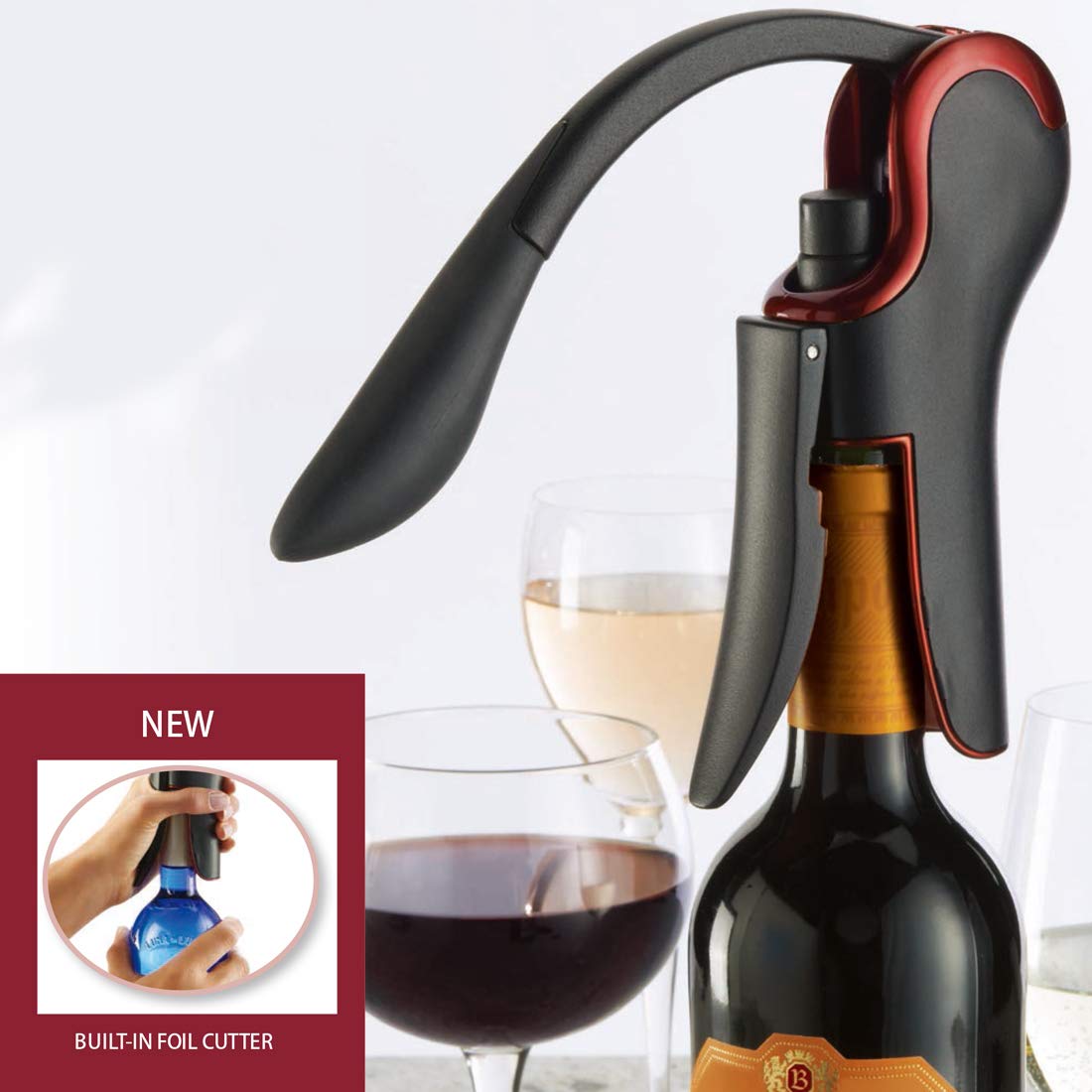 KEISSCO lever mechanism close-up demonstrating smooth ergonomic pull benefit