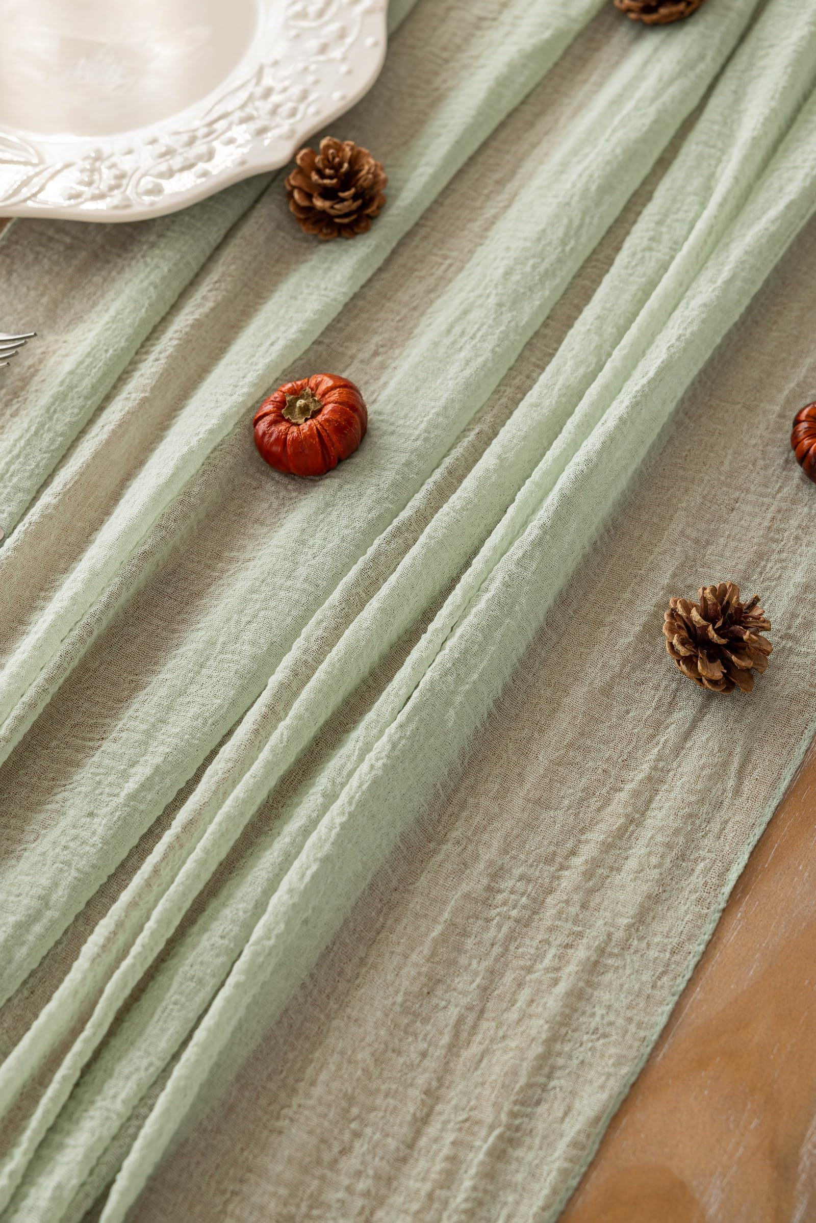 Keketoarrange cheesecloth texture close-up highlighting soft drape benefit
