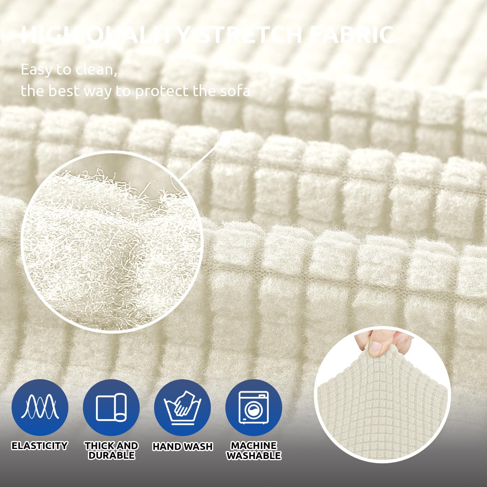 KEKUOU elastic underskirt detail showing stable anti-shift anchoring