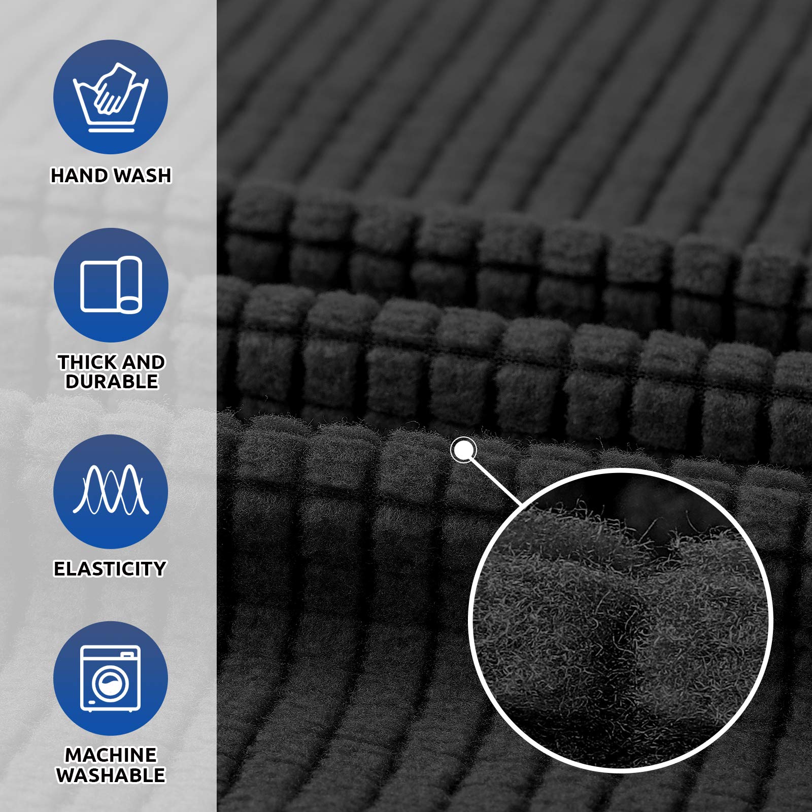 KEKUOU armrest fit detail showing snug coverage and neat finish