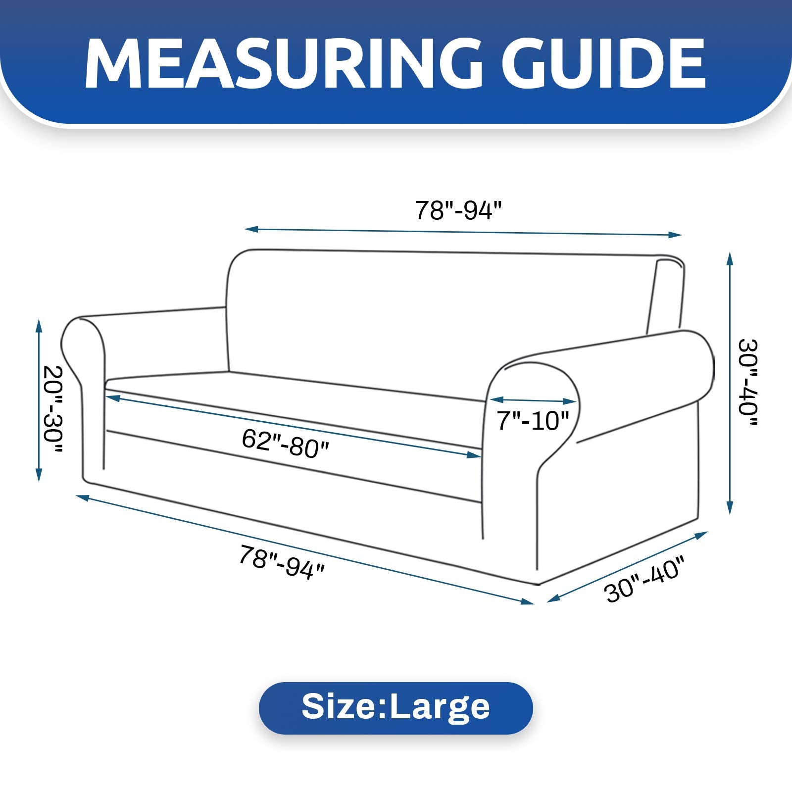 KEKUOU elastic hem tucked under sofa demonstrating secure anti-slip benefit