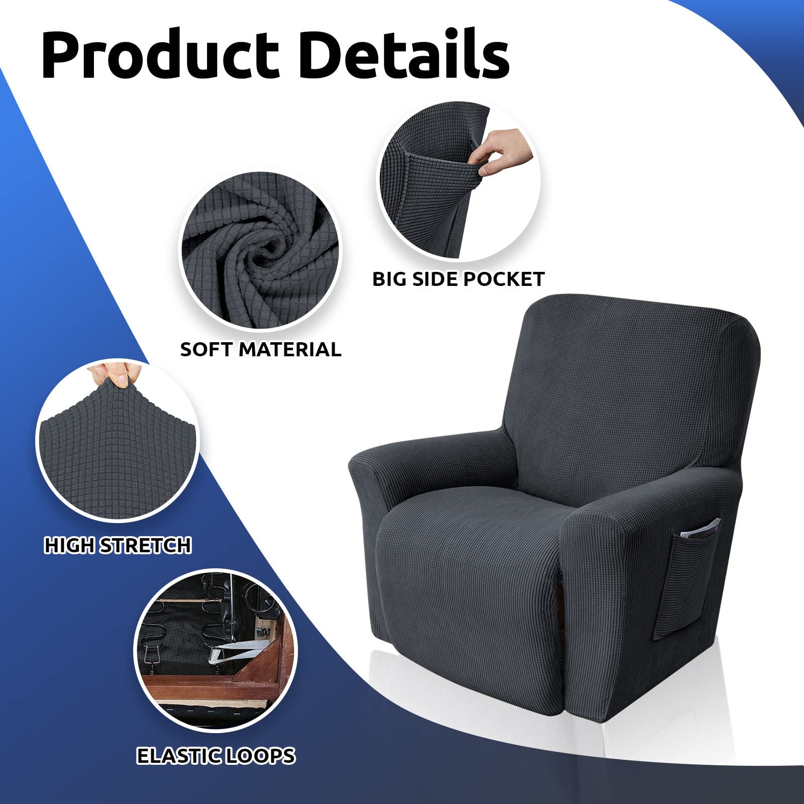 KEKUOU recliner in living room setting showing style update and neutral tone