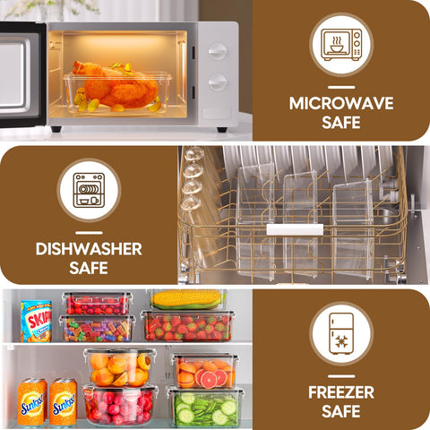 KEMETHY container in microwave indicating safe reheating when lid removed