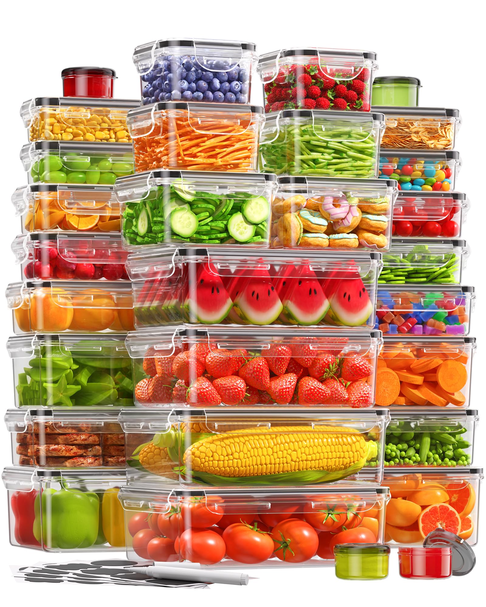 KEMETHY front packaging showing full 60-piece set and included labels