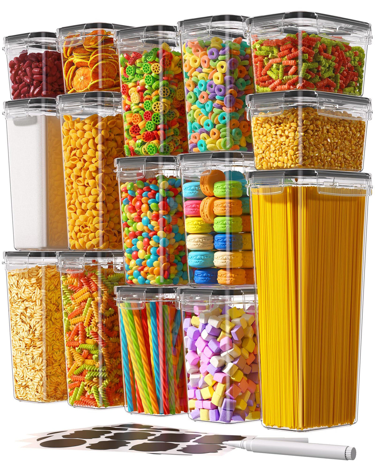 KEMETHY full 15-piece set front view showing organized storage benefit