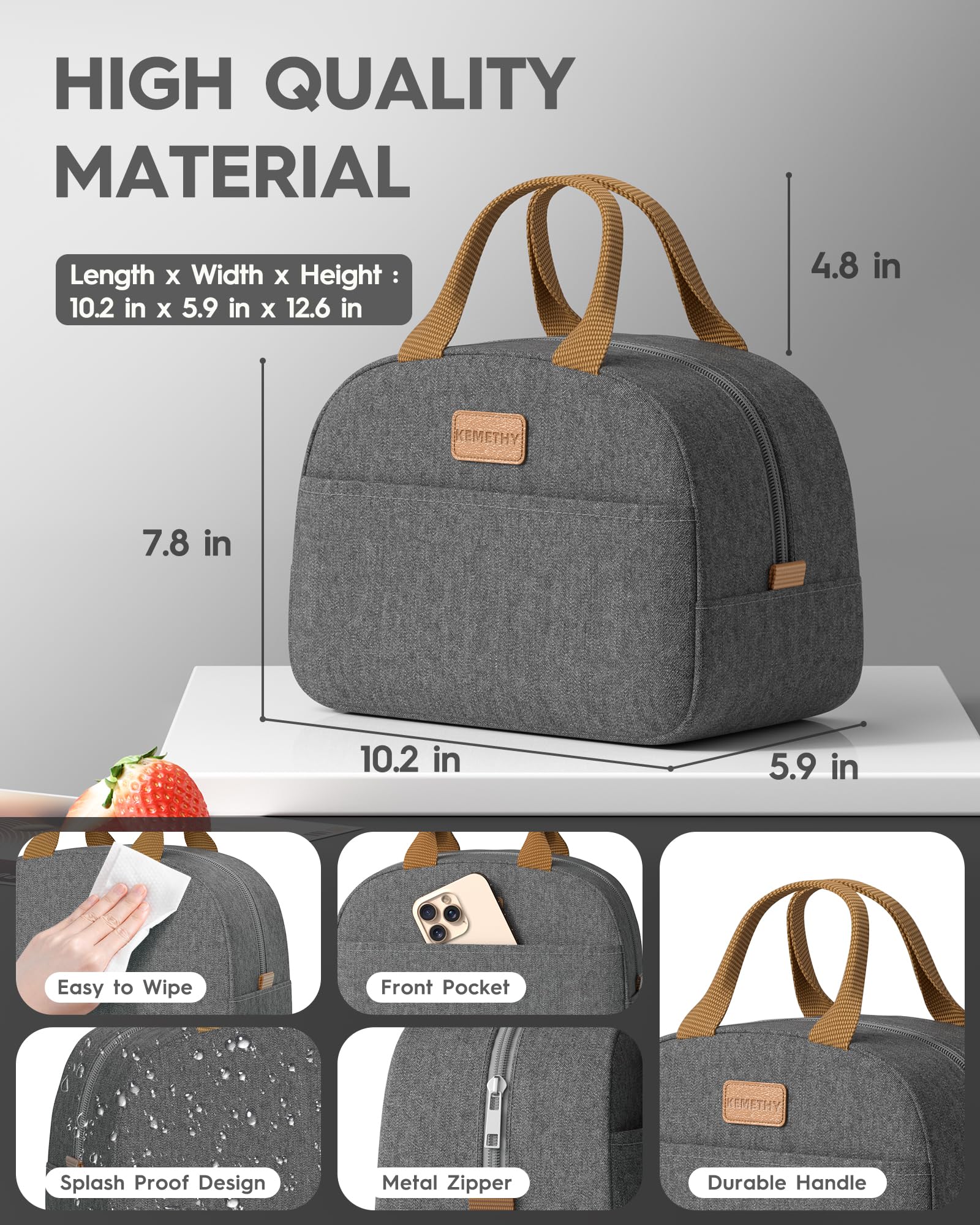 KEMETHY on work desk lifestyle view offering portable meal solution