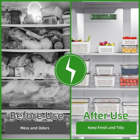 KEMETHY nested containers in cabinet, saving space when not in use