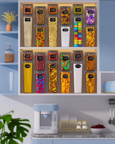 KEMETHY nested containers compactly stored to maximize space