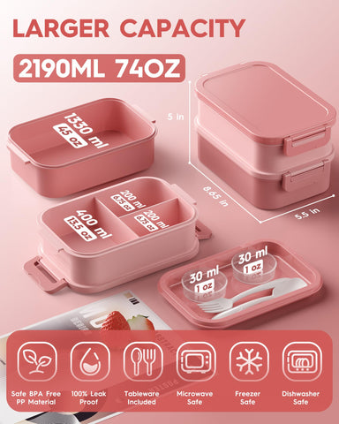 KEMETHY open top with built-in utensils displayed for quick, waste-free dining