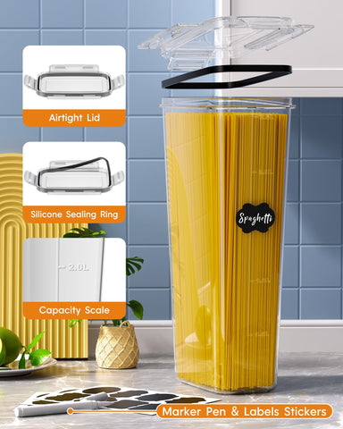 KEMETHY grouped containers displaying size variety for versatile storage