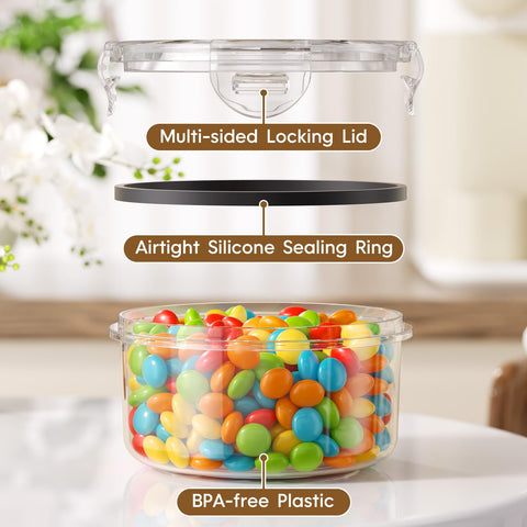 KEMETHY assorted sizes with labels to highlight portioning and meal prep
