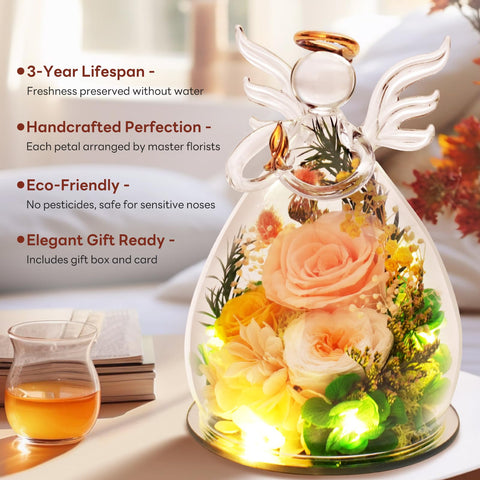 Kemiputi soft LED lights glowing inside dome creating warm ambient mood lighting