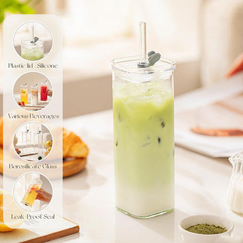 KEMORELA pouring a colorful cocktail into a 17oz square glass highlighting vibrant presentation