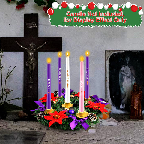 Kenburg wreath size comparison beside common objects demonstrating compact 12-inch footprint