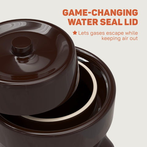 Kenley unglazed ceramic weights and wooden pounder packed together for reliable submersion