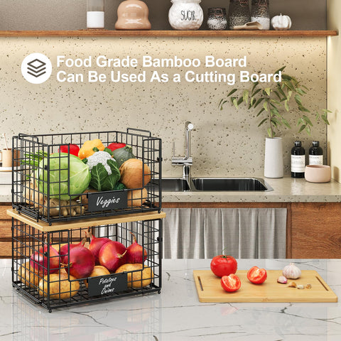 keomaisyto bamboo top placed on basket offering food-safe surface