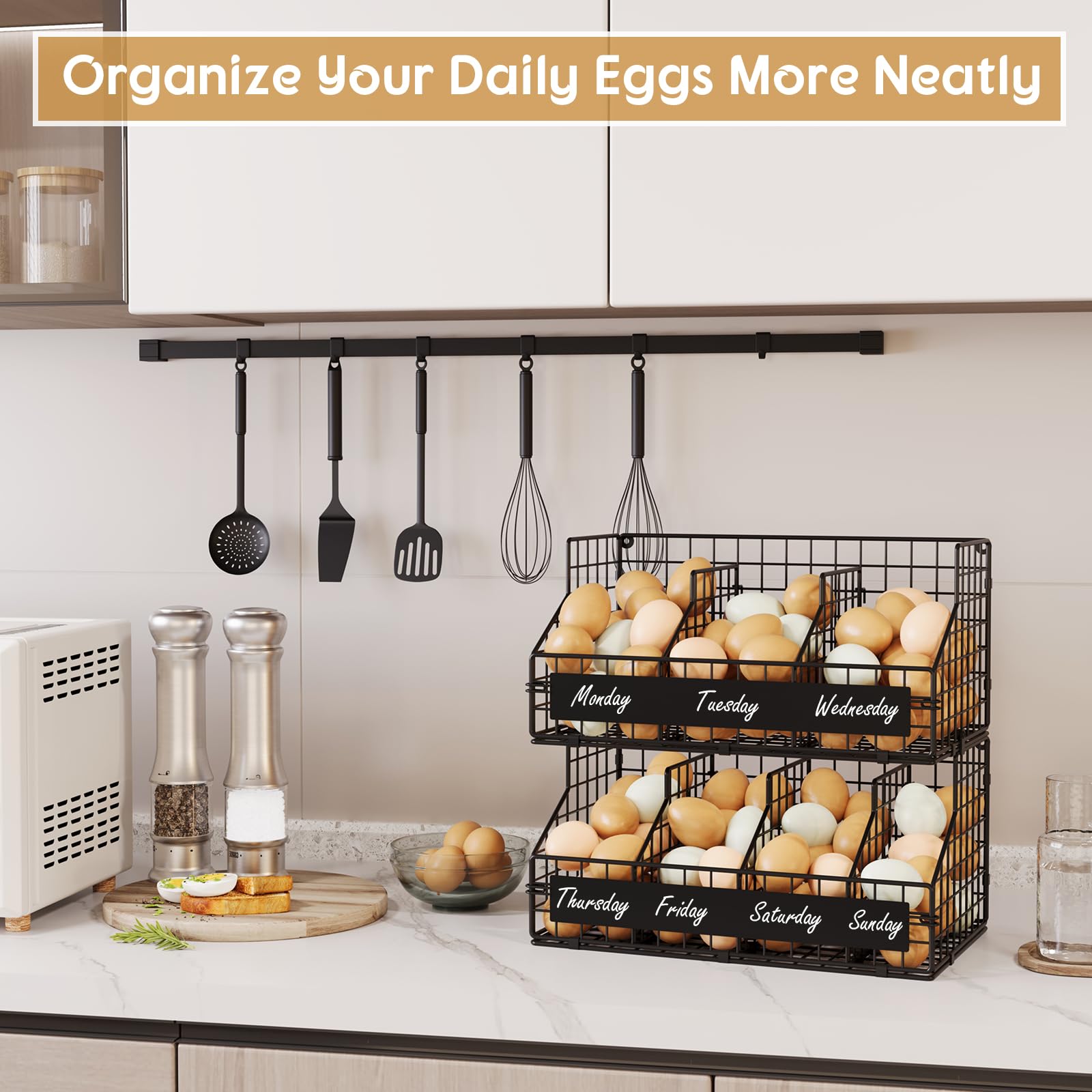 keomaisyto stabilizer feet view protecting countertop and keeping the rack stable