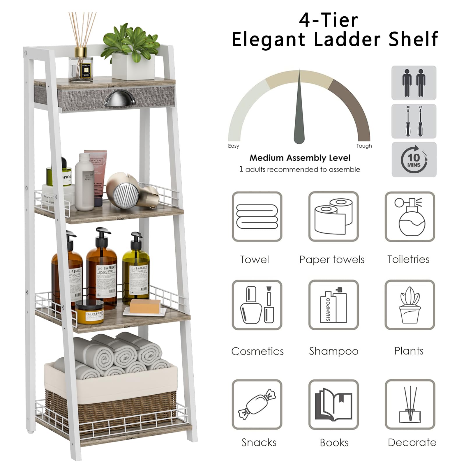 keomaisyto shelf in living room with books and decor showing versatile display benefit