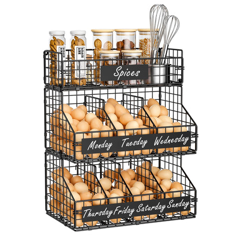keomaisyto lifestyle kitchen display storing eggs fruit and vegetables neatly