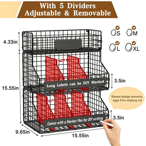keomaisyto wall-mounted basket in pantry for space-saving organized storage