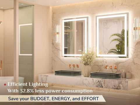 Keonjinn close-up of LED strips and glass edge showing quality lighting and finish