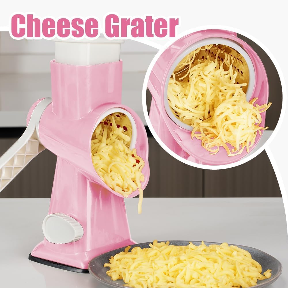 KEOUKE sliced vegetables from grater illustrating uniform slices for salads
