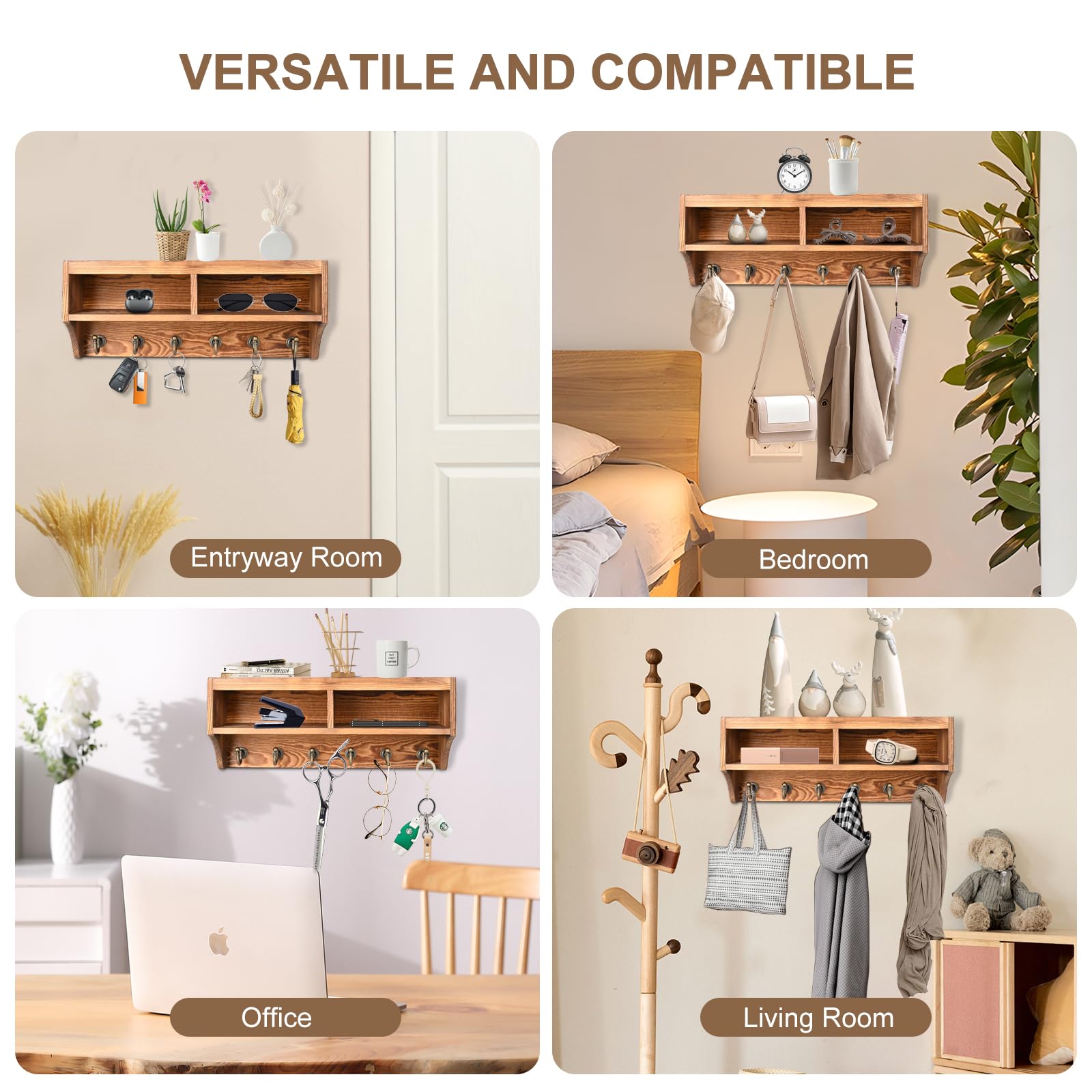 KERESUEDO top shelf styled with small plant demonstrating decorative storage and visual appeal