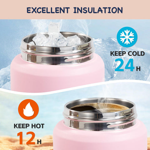 Kerilyn wide mouth stainless interior for easy cleaning benefit