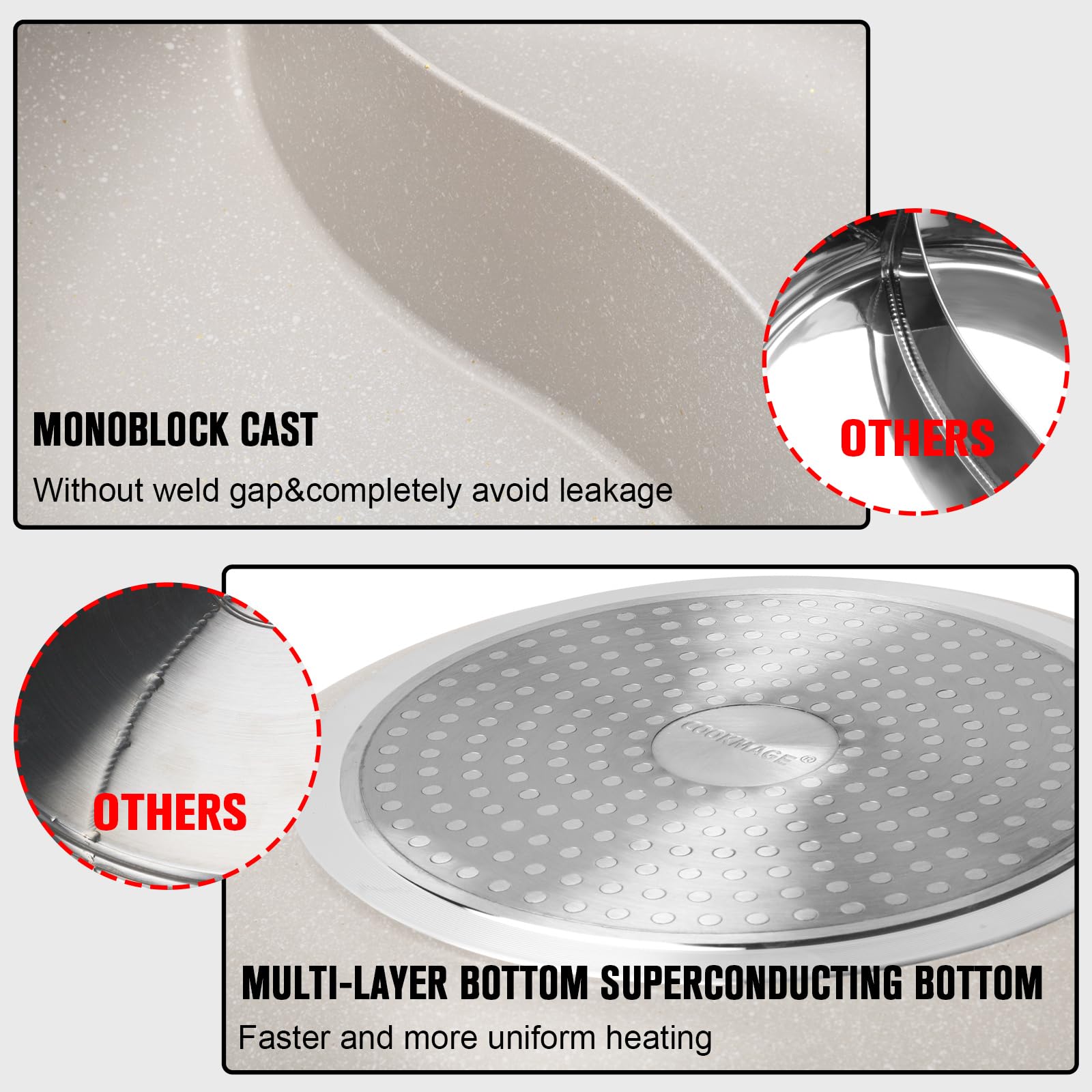 Kerykwan tempered glass lid with vent, allows monitoring and steam control benefit