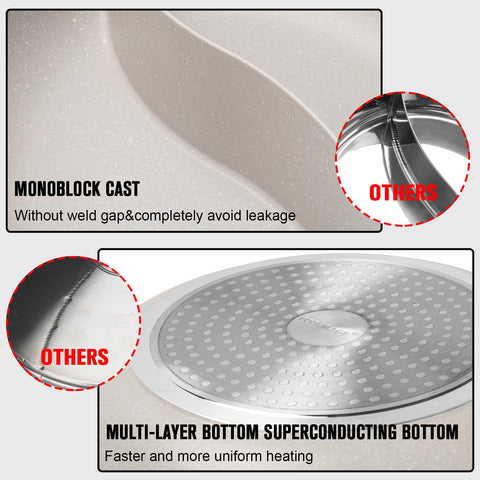 Kerykwan tempered glass lid with vent, allows monitoring and steam control benefit