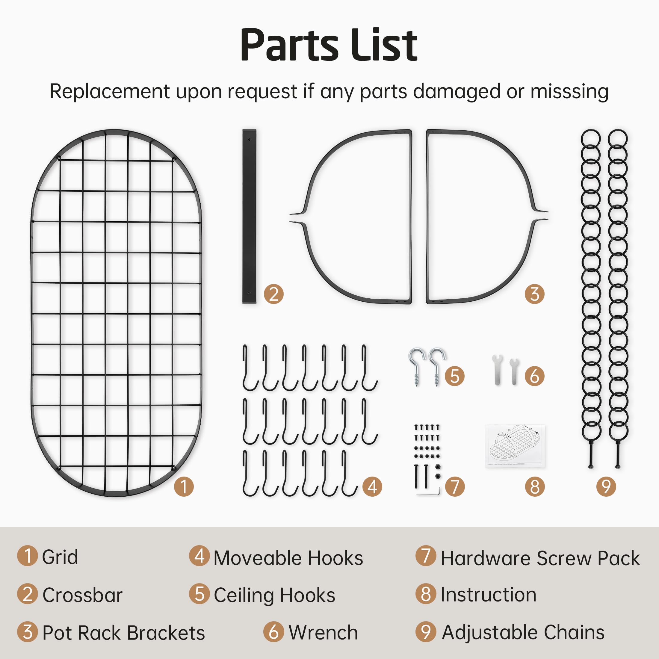 KES packaged rack with hardware showing complete kit ready for installation