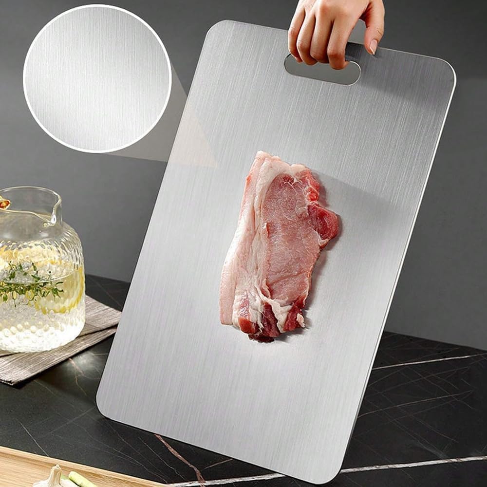 Kesefunm in kitchen with chef using board for easy hygienic prep