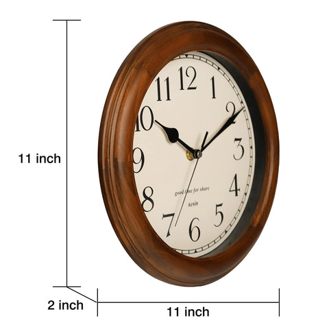 Kesin clock mounted in kitchen for vintage ambiance benefit
