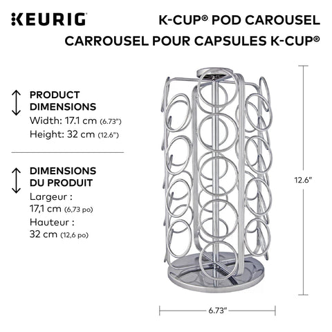 Keurig close-up of chrome metal finish highlighting durable build