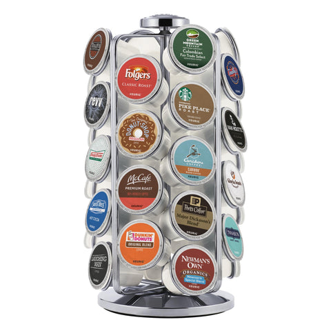 Keurig front view carousel showing organized pods and quick access