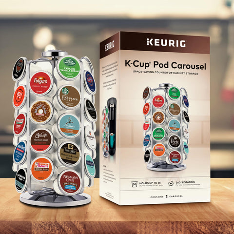 Keurig top-down shot demonstrating smooth 360-degree rotation