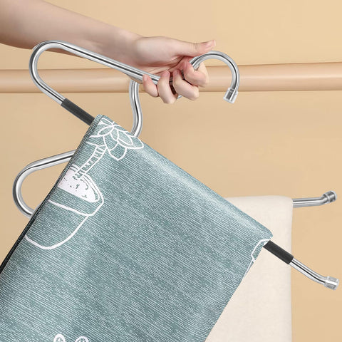 Kevenal lifestyle linen closet with hangers keeping quilts airy and accessible