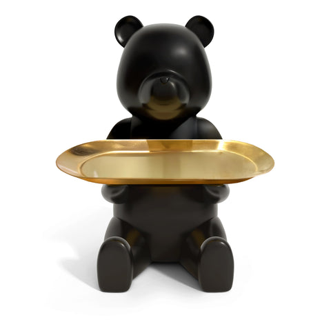 Keyper Bear front view matte black showing stylish catchall benefit