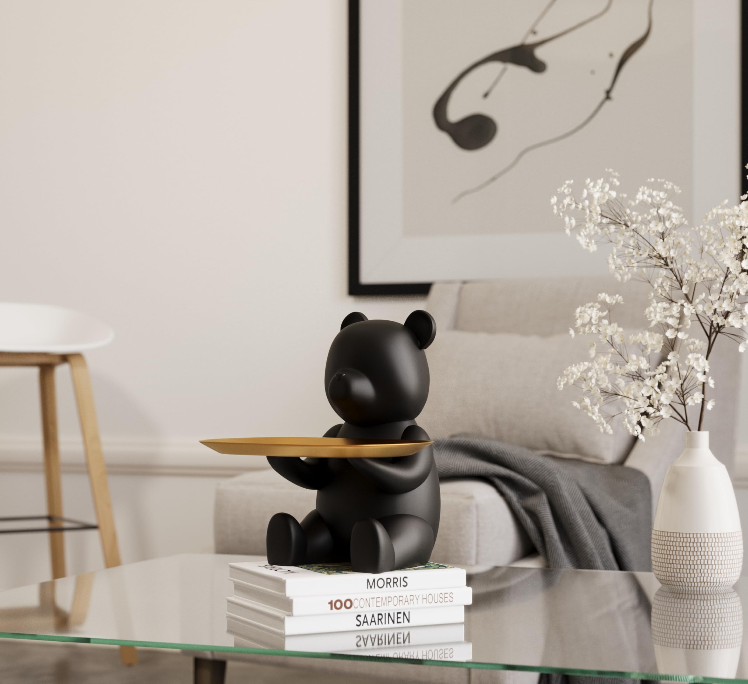 Keyper Bear holding keys and coins for quick grab-and-go benefit
