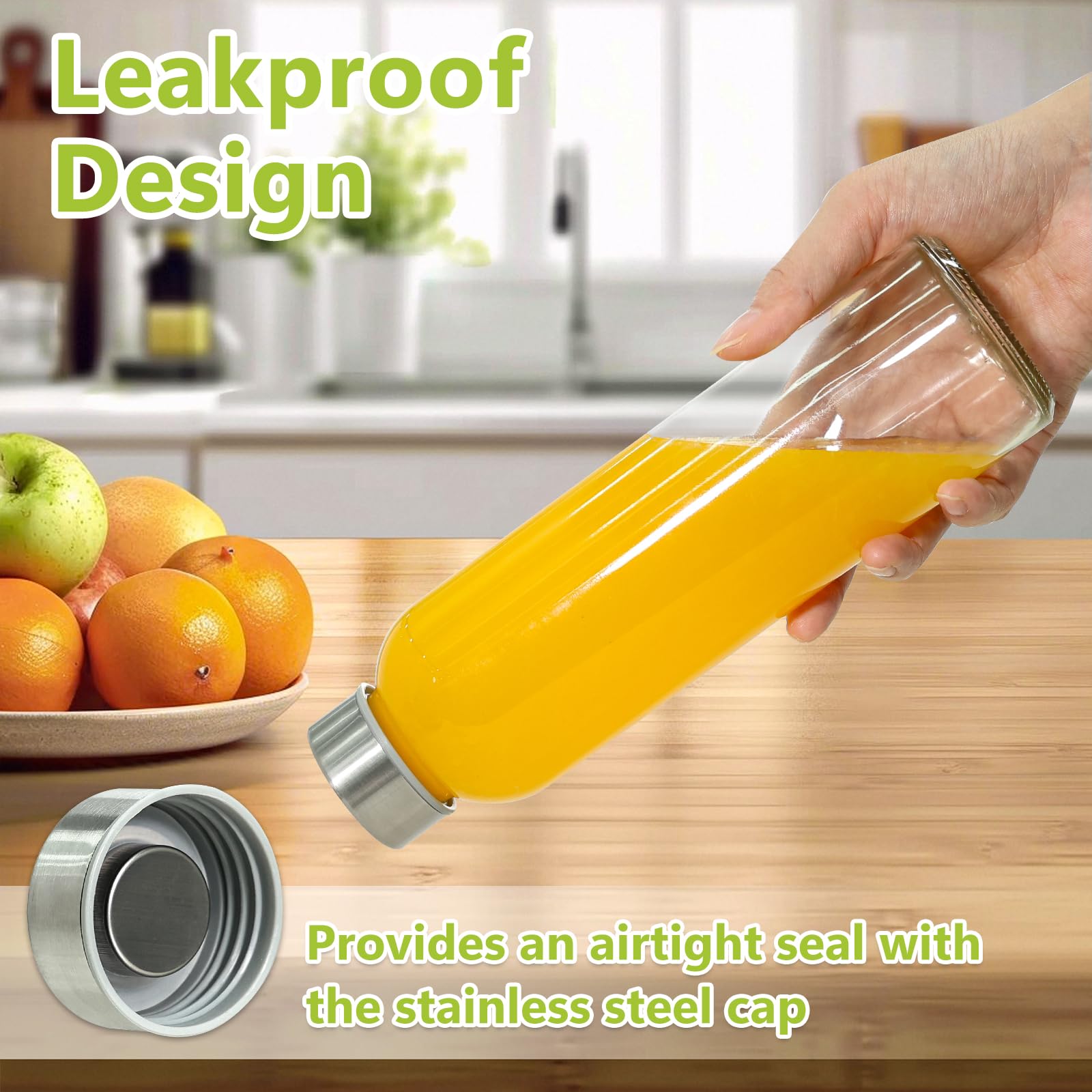 KEYWING wide-mouth bottle opening close-up, demonstrating easy filling and cleaning benefit