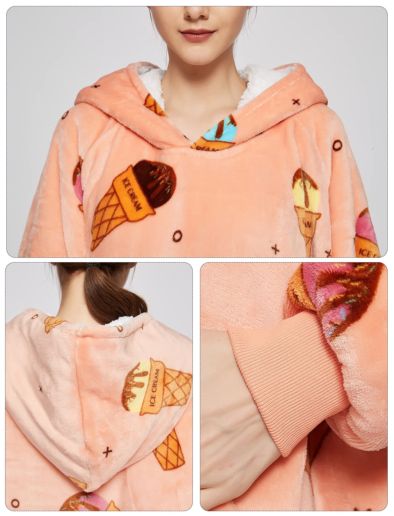 KFUBUO sherpa lining close-up highlighting soft insulating texture