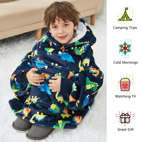 KFUBUO large hood detail showing plush sherpa and comfort-as-pillow benefit