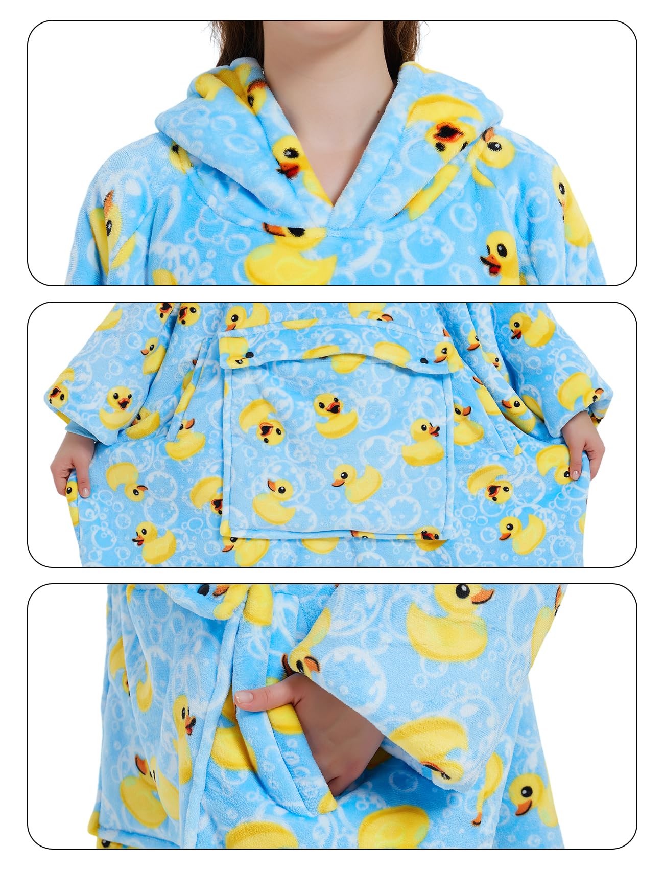 KFUBUO duckie pattern close-up highlighting playful printed design