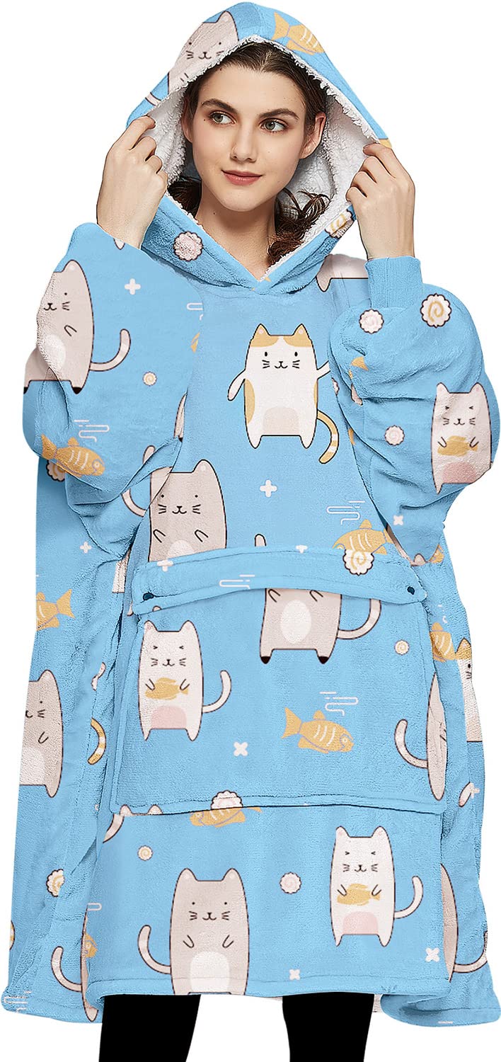KFUBUO front view showing oversized fit and cozy look
